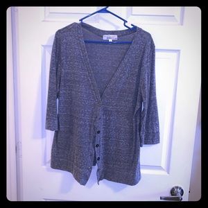 Gray lightweight cardigan
